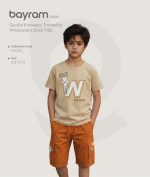 Boys’ 2-Piece Set: Round Neck Shirt and Shorts